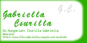 gabriella csurilla business card